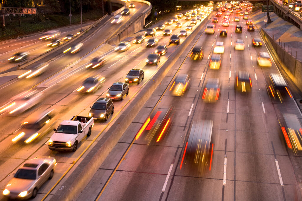 freeway traffic in Atlanta, GA